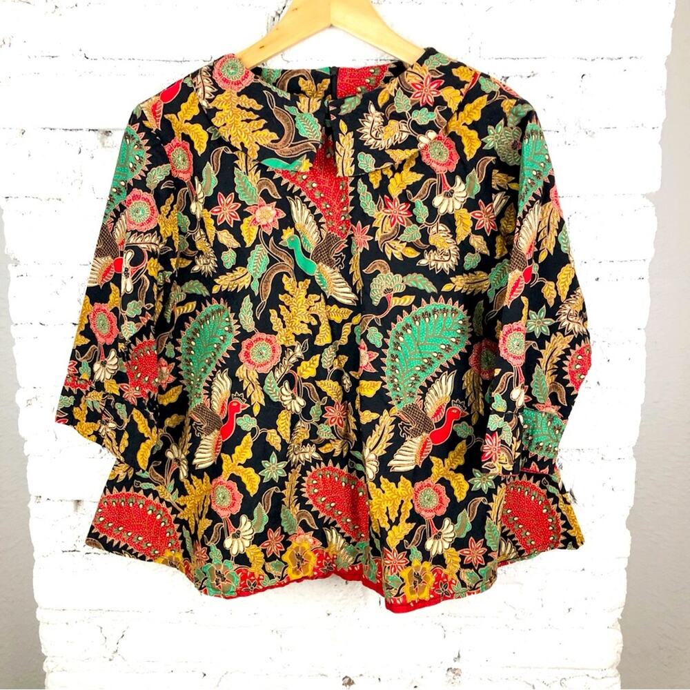 Unique Folk Peter Pan Collar Blouse